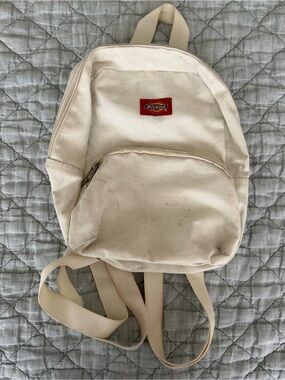 Dickies MINI Cream Canvas Backpack